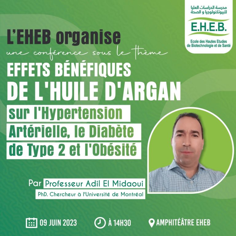 EFFETS BÉNÉFIQUES DE L&rsquo;HUILE D&rsquo;ARGAN sur l&rsquo;Hypertension Artérielle, le Diabète de Type 2 et l&rsquo;Obésité