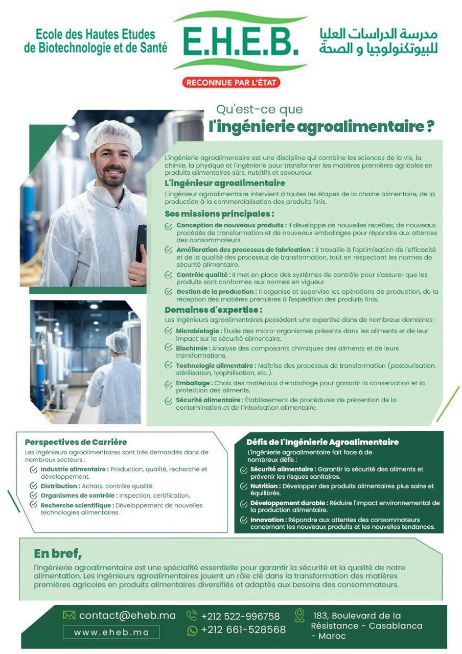 Étudiants en analyse agroalimentaire