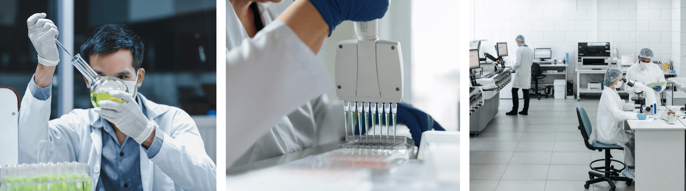 Image sur les lieux de travail d'un biotechnologue